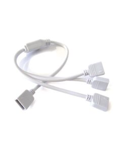 2 PZ Connettori Splitter da 1 Cavo RGB a 3 Cavi Prese RGB Femmine