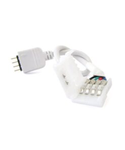 Alternative view of 2 PZ Connettori Maschio 4 Pin Morsetto 10mm RGB per Chiusura Striscia Bobina LED