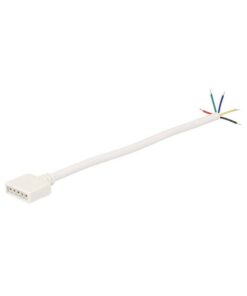 2 PZ Connettori Femmina Con 5 Buchi Per Striscia Bobina Led RGBW RGB+W