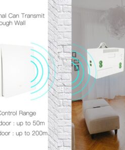 Centralina Ricevitore Wireless 220V 10A Installazione Interruttore Senza Cavi Frequenza 433 MHz