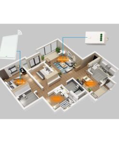 Centralina Ricevitore Wireless 220V 10A Installazione Interruttore Senza Cavi Frequenza 433 MHz