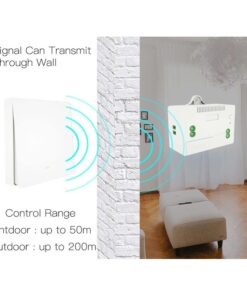 Alternative view of Interruttore RF Wireless Telecomando Senza Batteria Pila 1 Tasto Impermeabile IP65 Per Multi Ricevitori CL8220 Batteryless
