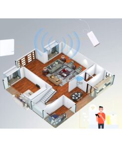 Kit Interruttore Da Parete Ricevitore Wireless WiFi 220V Compatibile Con Amazon Alexa Google Home Installazione Luci Senza Cavi Elettrici Senza Rompere Il Muro