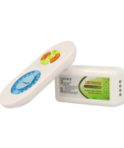 Alternative view of Led Controller Dimmer CCT 2 Canali Color Temperature Adjustable Led Controller Telecomando RF 12V 24V 12A