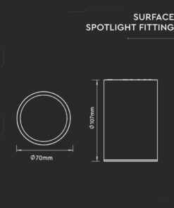 Alternative view of Portafaretto LED Montaggio a Plafone Rotondo GU10 Corpo Nero  SKU:8945