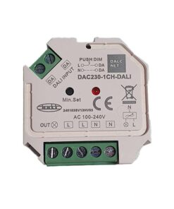 Led AC Dimmer per Lampada LED e Incandescenza DALI PUSH TRIAC Dimmer 400W Supporta DALI-2 DAC230-1CH-DALI