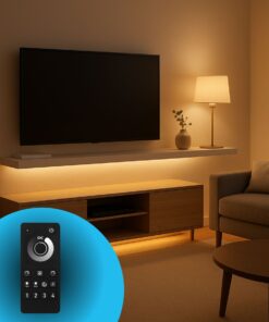 Telecomando RF 2.4G Per Centralina Controller Dimmer Mono Colore RF 2.4G 3V Con Pile AAA (Escluso) 1 Canale Dimmer CLC101W Nero