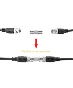 Accoppiatore Adattatore Connettore BNC Femmina a Femmina Per Videosorveglianza