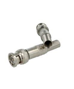 Connettore BNC Maschio Q9 Senza Saldature Con Molla Protettiva Per Cavi Coassiali RG59 Telecamere Di Videosorveglianza