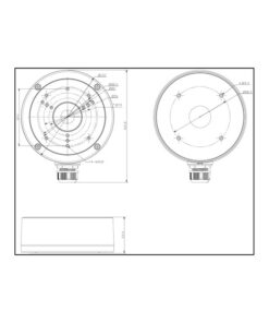 DS-1280ZJ-S Junction Box Supporto Per Telecamera Scatola Giunzione Per Videocamera Dome Bullet Hikvision