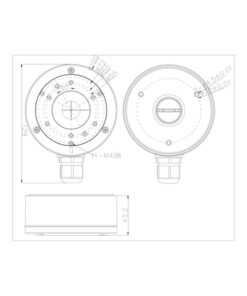 DS-1280ZJ-XS Junction Box Supporto Per Telecamera Scatola Giunzione Per Videocamera Dome Bullet Hikvision