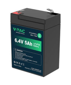 Batteria al Litio 6.4V 5Ah per Allarmi, Videosorveglianza, UPS Terminali T2 70*47*99mm IP55 SKU-11943