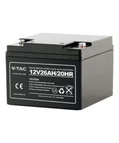 Batteria al Piombo Acido 12V 26Ah per Allarmi, Videosorveglianza, UPS Terminali M5 175*165*127mm SKU-23454