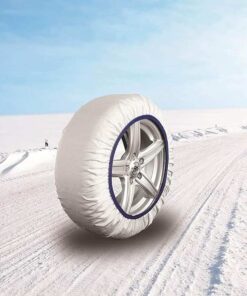 Calze Da Neve per Auto Omologate EN 16662-1 Modello Bianco Standard Misura L