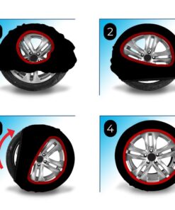 Calze da Neve Omologate Misura L per SUV Camper Auto 4x4 Veicoli Commerciali
