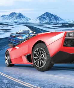 Calze Da Neve per Auto Omologate EN 16662-1-2020 Colore Nero Misura XXXL Catena Tessile Per Pneumatici