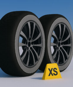 Calze Da Neve per Auto Omologate EN 16662-1 2020 Modello Nero Standard Misura XS