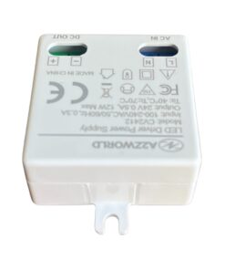 Mini Alimentatore Trasformatore 24V 12W 0,5A Per Striscia Led 45X40X20mm