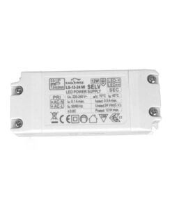 Alternative view of Alimentatore Trasformatore Lungo Sottile 24V 12W 0,5A Con Carcassa In Plastica Eaglerise LS-12-24 MI