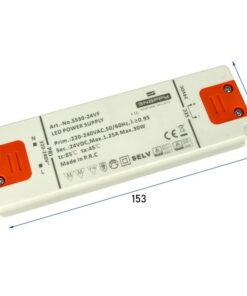 Alimentatore Trasformatore Slim 24V 30W 1,25A 14mm SNAPPY SS30-24VF