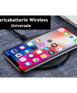 Caricabatterie Wireless Veloce Black 10W Slim QI