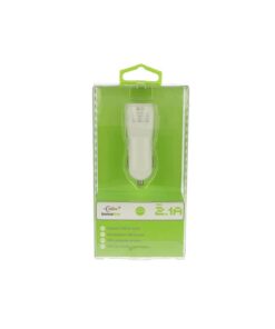 Caricabatteria Alimentatore Da Auto Con Doppio Porte USB 5V 1A e 2,1A Per Smartphone Stringa Led