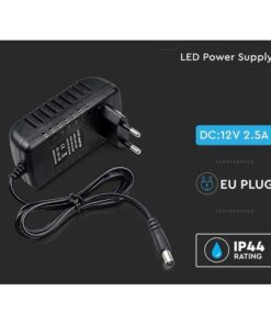 Alternative view of Trasformatore Alimentatore CV Con Spina da Presa Casa AC220V a DC 12V 2,5A 30W Colore Nero SKU-2671