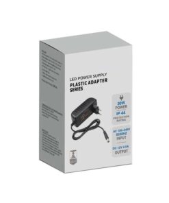 Trasformatore Alimentatore CV Con Spina da Presa Casa AC220V a DC 12V 2,5A 30W Colore Nero SKU-2671