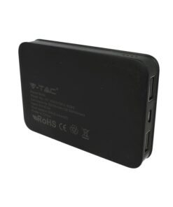 Portable Power Bank 5000mAh Colore Nero Batteria Litio Esterna Portatile Con 2 USB 5V 2,1A SKU-8193