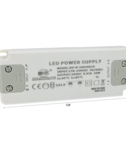 Alimentatore Trasformatore CV 20W 24V 0,83A Super Slim Solo 16mm Spessore