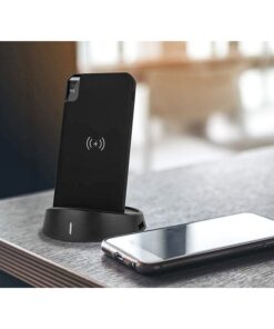 Portable Power Bank 8000 mAh con Display e Supporto Di Ricarica a Poggio Da Tavolo Wireless Colore Nero SKU-8863