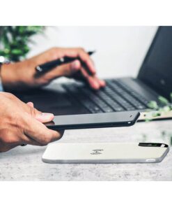 Portable Power Bank 8000 mAh con Display e Supporto Di Ricarica a Poggio Da Tavolo Wireless Colore Bianco SKU-8861