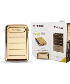 Alternative view of Portable Power Bank Gold 10000 Mah Dual USB Output e Input Micro USB e Tipo C SKU-8907