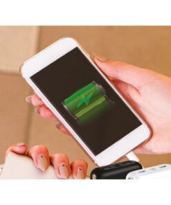 Alternative view of Portable Power Bank 10000 mAh Slim con Ricarica Wireless e USB Colore Nero SKU-8909