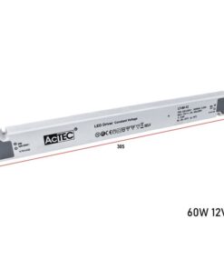 Alimentatore Ultra Slim Sottile 60W 12V Trasformatore CV Per Striscia Led Profili Alluminio