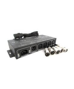 Amplificatore Distributore Segnale DMX 512 Signal Distributor 4 Canali 220V DMX124