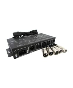 Amplificatore Distributore Segnale DMX 512 Signal Distributor 4 Canali 220V DMX124