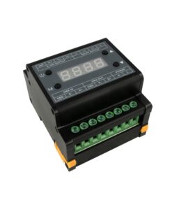 Alternative view of Centralina DMX Led Dimmer Con Segnale 0-10V Convertitore Segnale da DMX512 a 0-10V Attacco Guida DIN