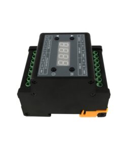 Centralina DMX Led Dimmer Con Segnale 0-10V Convertitore Segnale da DMX512 a 0-10V Attacco Guida DIN