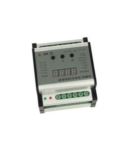 Centralina DMX Decoder Con Rail Guida DIN 4 Canali 12V 24V 5AX4 DMX701