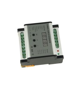 Centralina DMX Decoder Con Rail Guida DIN 4 Canali 12V 24V 5AX4 DMX701