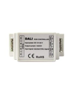 DALI Led RGB Controller Centralina 3 Canali DC12V 24V 3X4A Attacco Guida Rotaia DIN DL111
