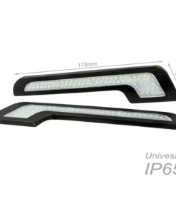 Luci Diurne Led DRLs Driving Light 12V 5W Forma L Slim Solo 5mm IP65 Universale