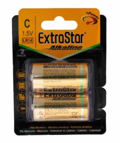 Pila Batteria LR14 Torcia C MN1400 1,5V 8000mAh Alcalina Confezione da 2 Pezzi