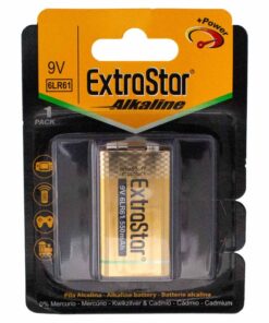 Pila Batteria 6LR61 9V 550mAh MN1604 Super Alcalina Confezione da 1 Pezzo