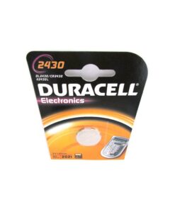 Pila Batteria Lithium A Bottone Duracell Litio 2430 DL2430 CR2430 K2430L 3V Per Dispositivi Elettronici