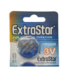 Alternative view of Pila Batteria A Bottone CR2430 3V Confezione Da 5 Pile