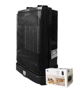 Alternative view of Stufa Elettrica da 1000W-1500W Portatile con Maniglia con Protezione di Sicurezza Automatico L15.7cm x H25.5cm Colore Nero