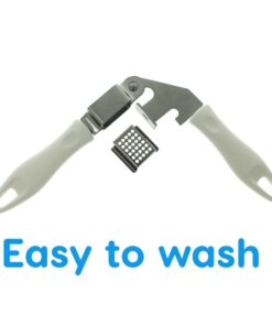 Spremiaglio Schiaccia Aglio Manuale In Acciaio Inox Con Maniglia In Plastica Piatta