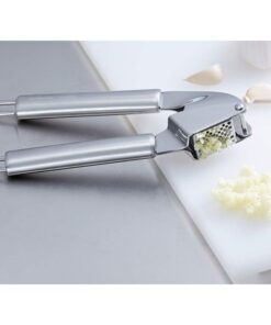 Spremiaglio Schiaccia Aglio Manuale In Acciaio Inox Professionale Con Maniglia In Acciaio Rotondo